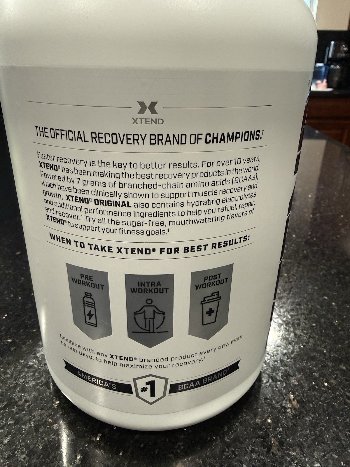 2x XTEND The Original 7G BCAA Blue Raspberry Ice 90 Servings Sealed Exp 09/2027