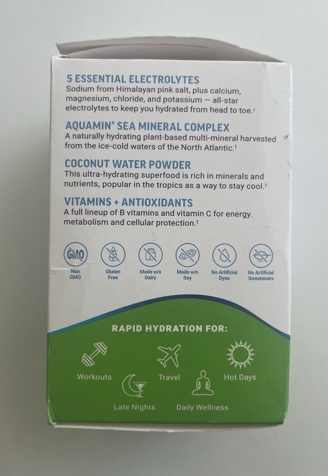Force Factor Liquid Labs Rapid Hydration 20 Stick Packs NEW Lemon-Lime Exp 08/26