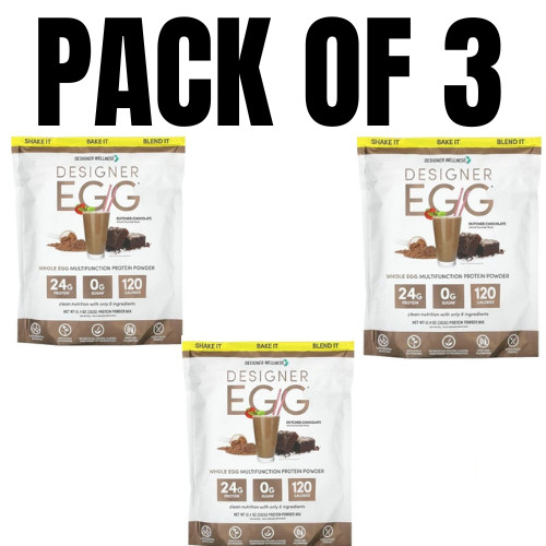 Designer Egg® Whole Egg Multifunction Protein Powder –12.4 oz (Pack of 3)