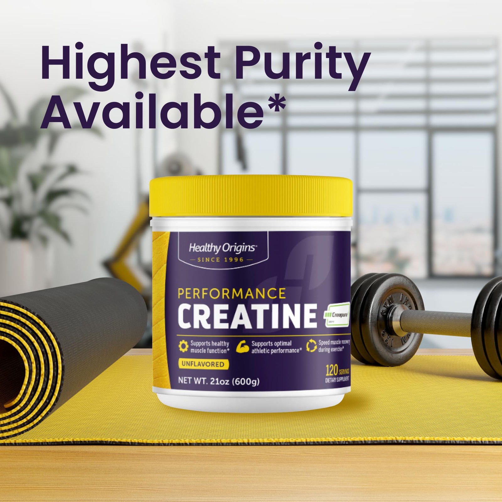 Healthy Origins® Performance Creatine with 1.33 Pound (Pack of 1), White