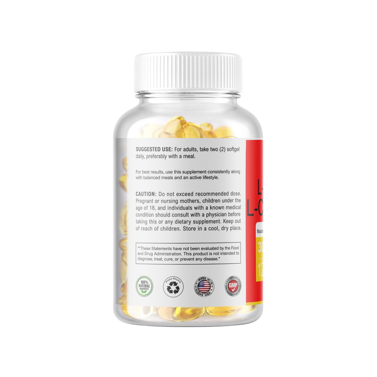L-Arginine L-Citrulline Nitric Oxide Booster 3000mg 240 Softgels 90 Servings USA