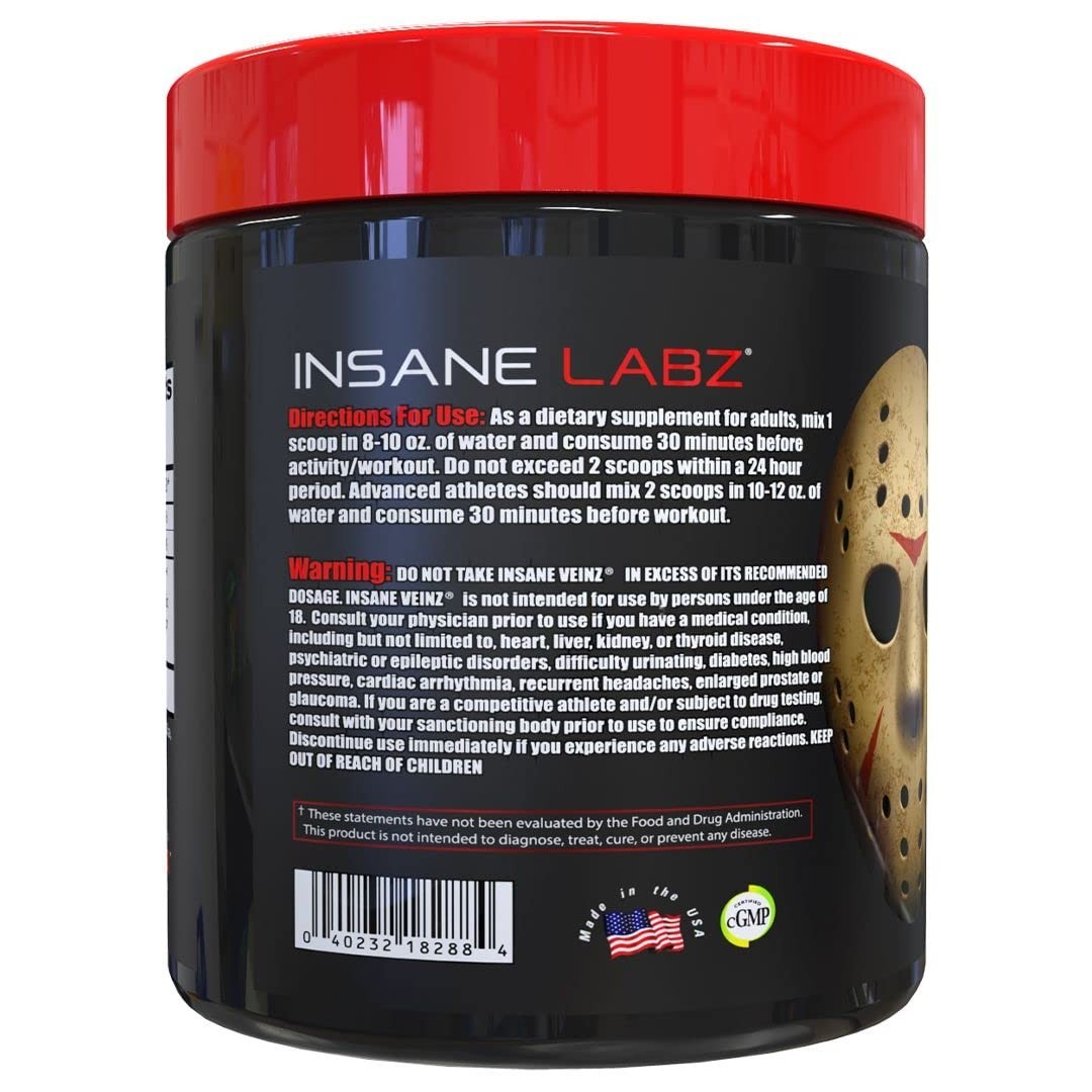 Pre Workout Nitric Oxide Booster Stack – Vascularity, Strength, Energy, Focus –