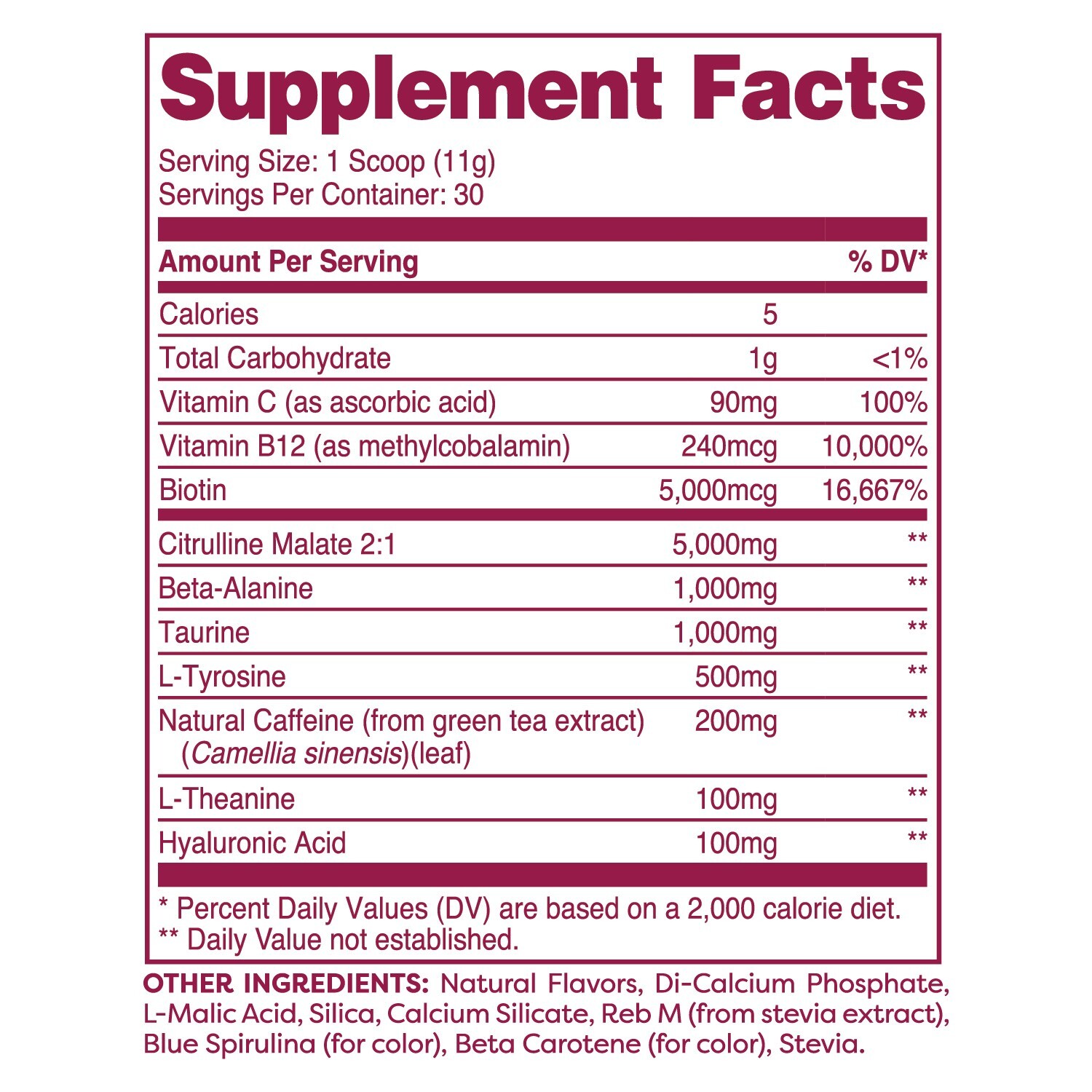 Wellah Get-Going Pre-Workout Drink Mix (Green Apple) – 200mg Natural Caffeine