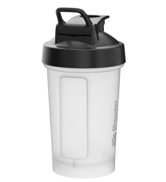 Classic V2 Shaker Bottle with Wire Whisk BlenderBall Clear – Black (20 fl oz.)