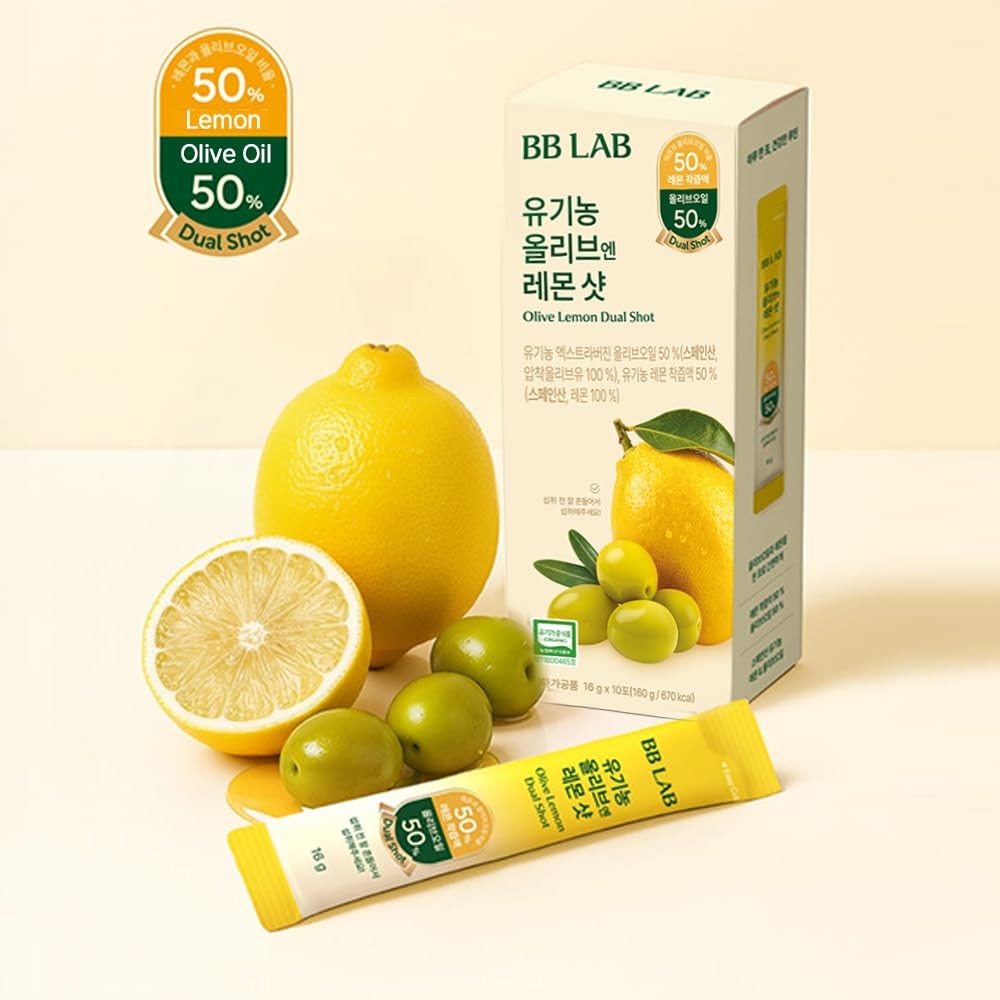 BB LAB Organic Olive & Lemon Dual Shot, 5050 Ratio, ColdPressed Extra Virgin …