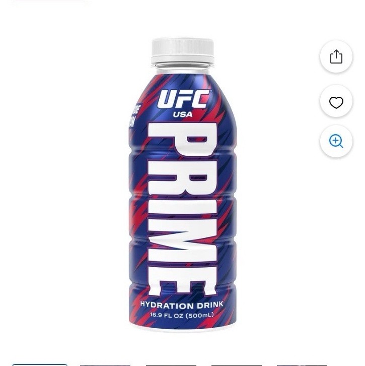 Prime Hydration Drink UFC Berry Freeze Electrolytes 16.9 oz fl limited edition