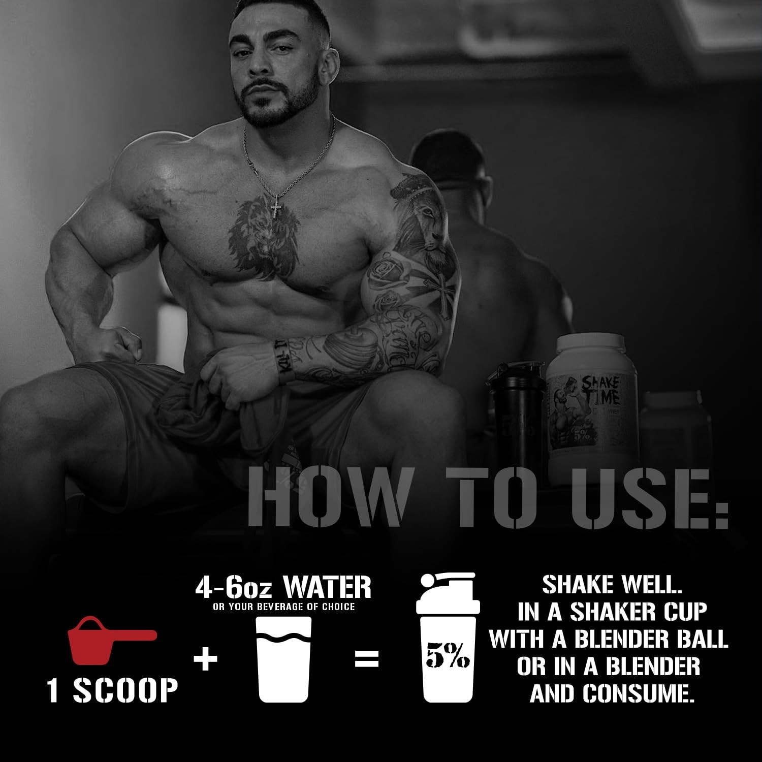 5% Nutrition Rich Piana Shake Time | 24g Animal Based Protein Drink | Grass-Fed
