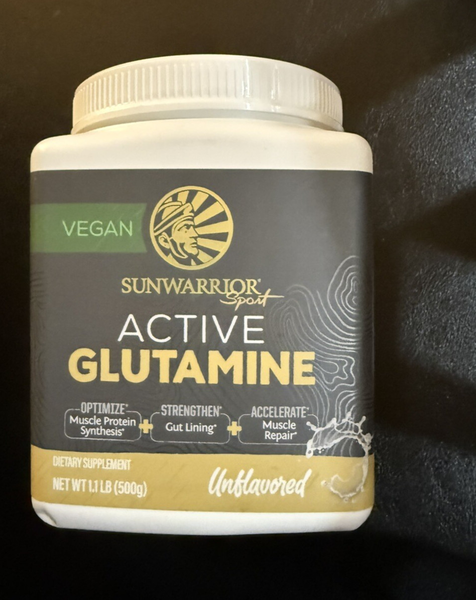 Active Glutamine Muscle Recovery & Gut Health Support 100 Servs EXP 2/27 NEW