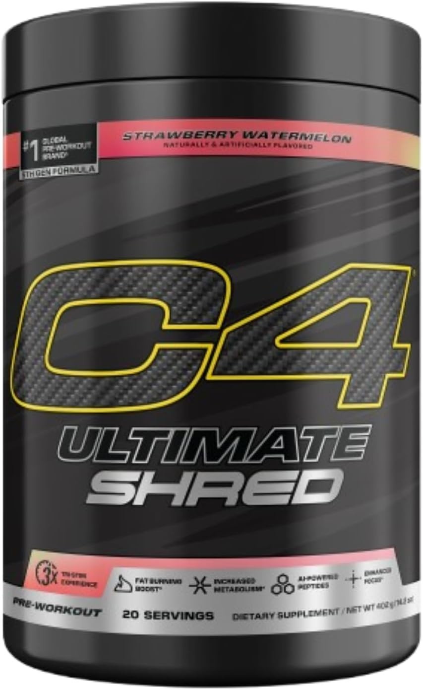 Cellucor C4 Ultimate Shred Pre Workout Powder, Fat Burner for Men Women, Wei…