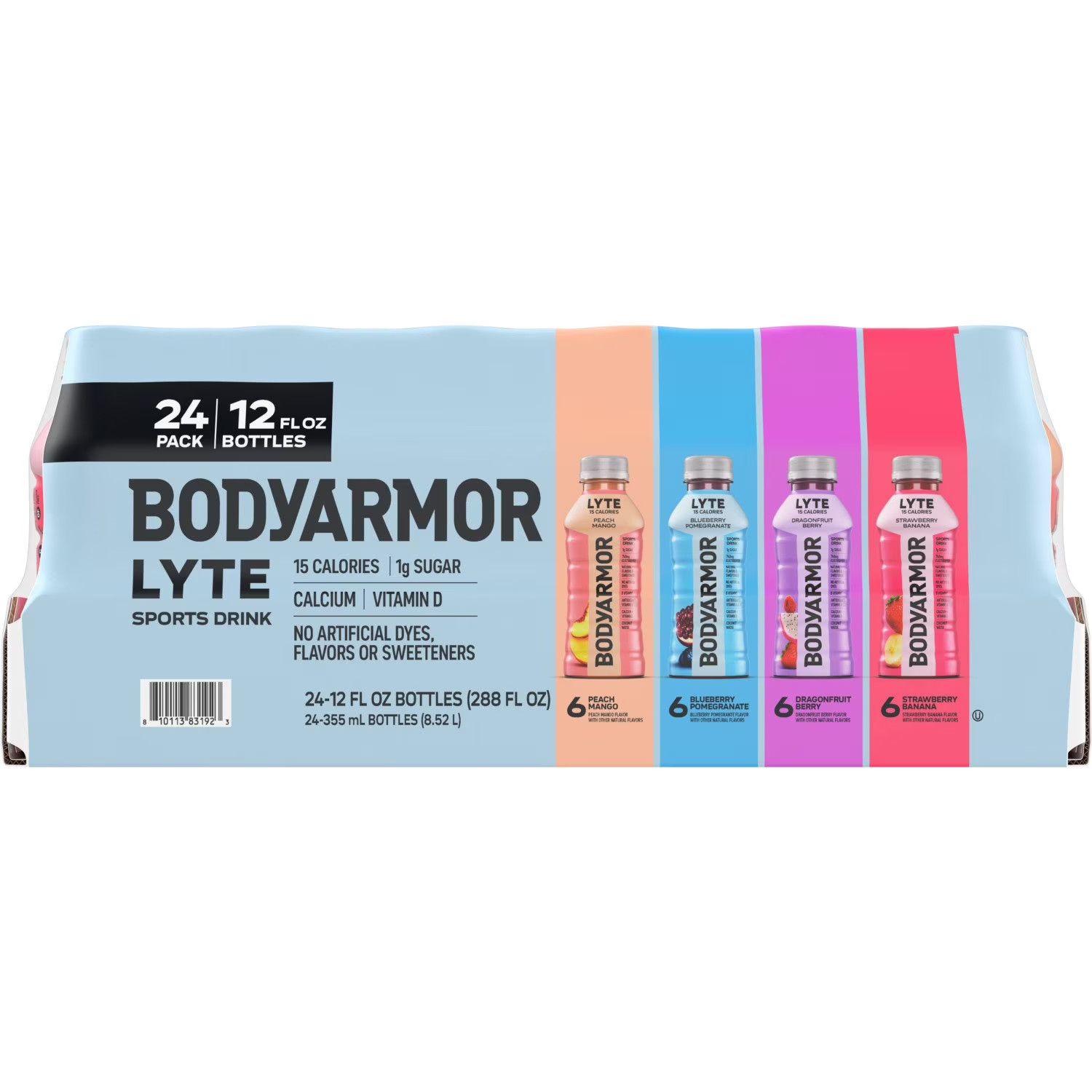 BODYARMOR LYTE Sports Drink Variety Pack Bottles, 12 fl. oz., 24 pk