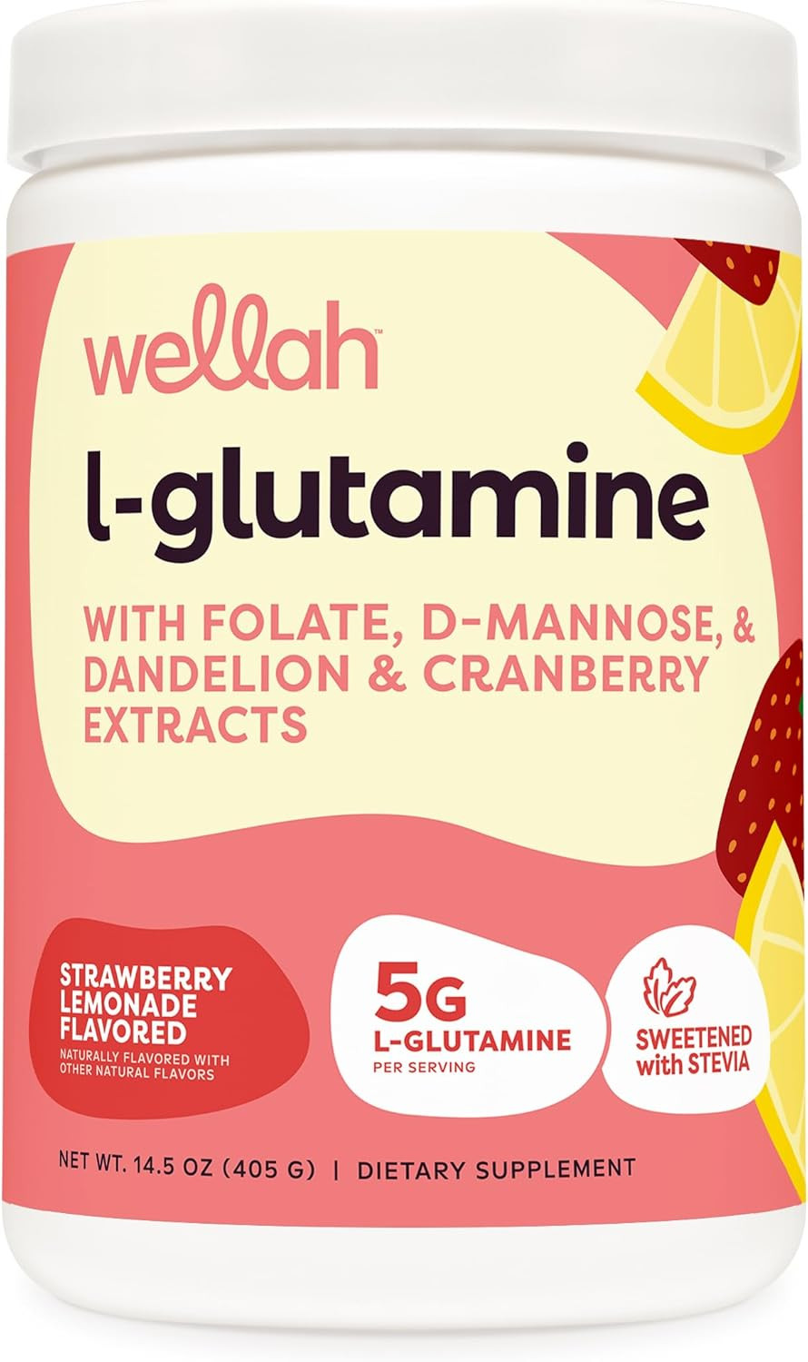 L-Glutamine Powder Unflavored (50 Servings) – 5G L-Glutamine per Serving, Sweete