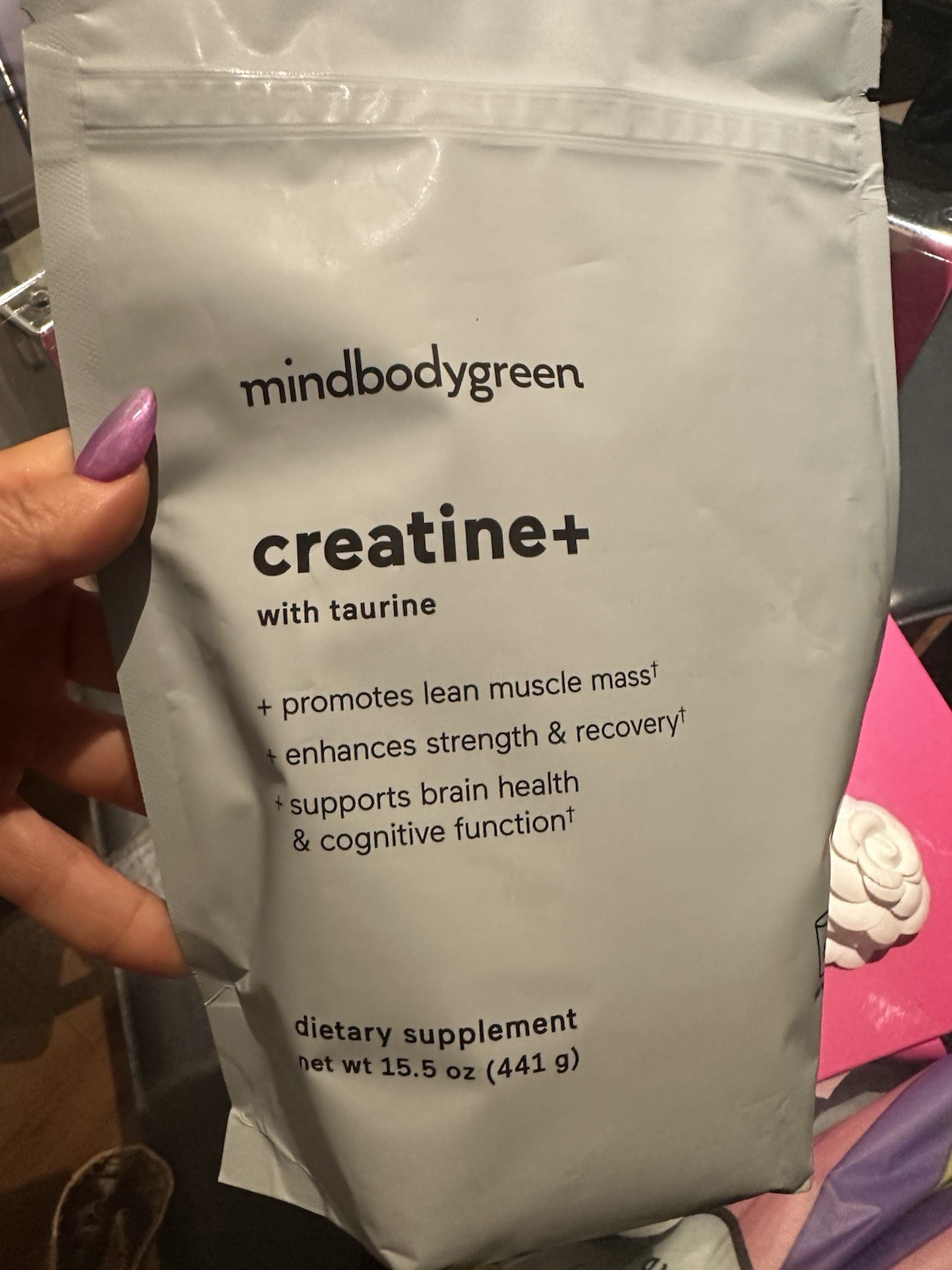 mindbodygreen Creatine+ w/ Taurine Powder Unflavored Vegan 15.5 oz 60 Serv