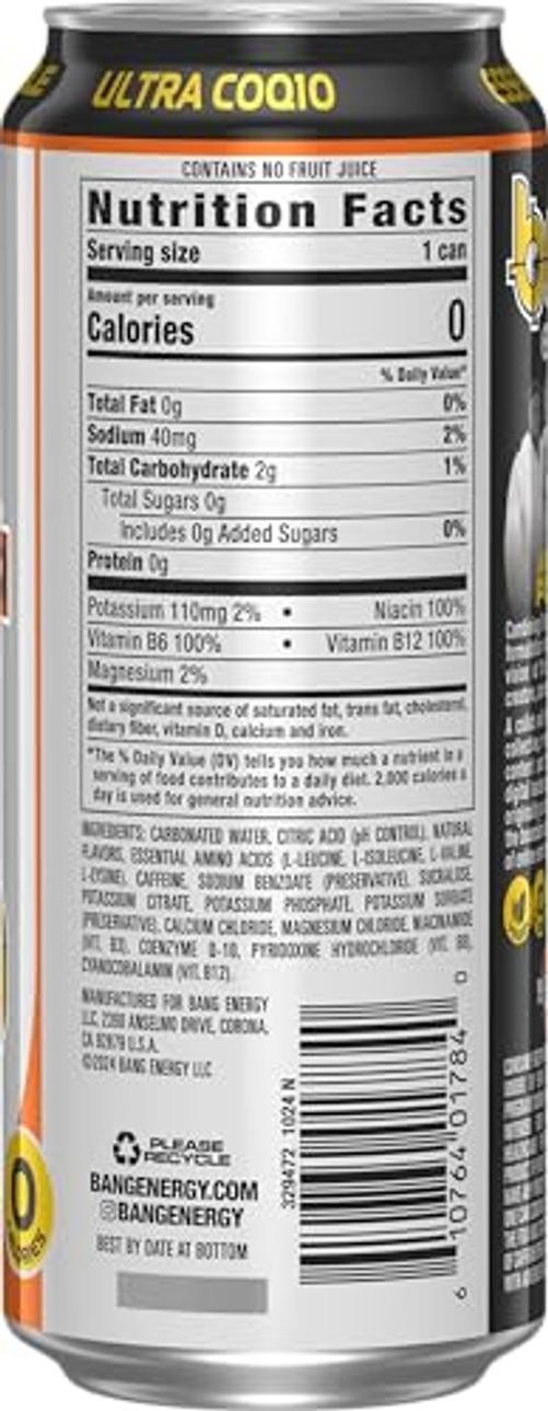 Energy Any Means Sugar-Free Energy Drink, 16-Ounce | Pack of 12 Orange
