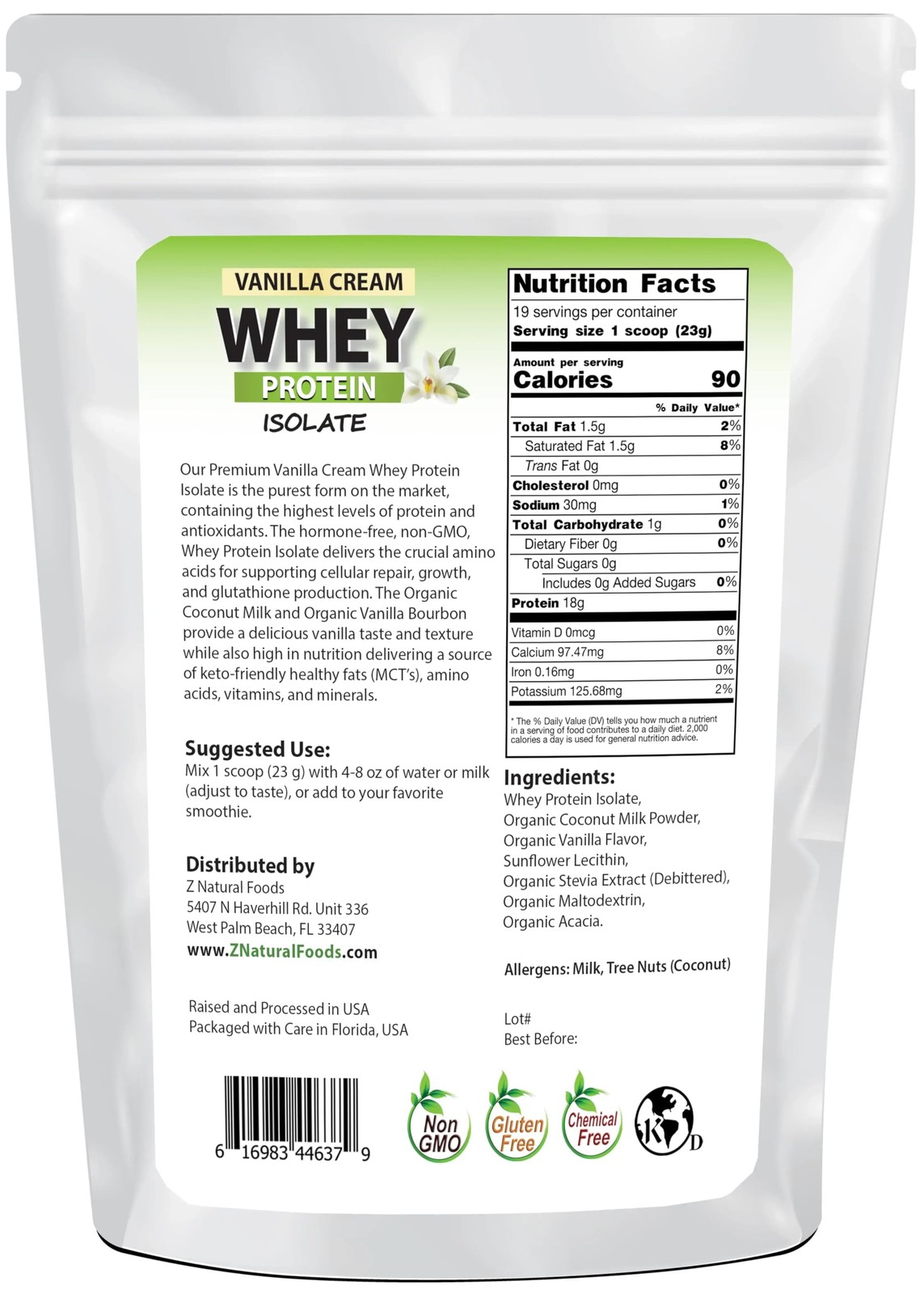 Vanilla Cream Whey Protein Isolate, Nutrition-Rich, Flavorful Protein Powder for