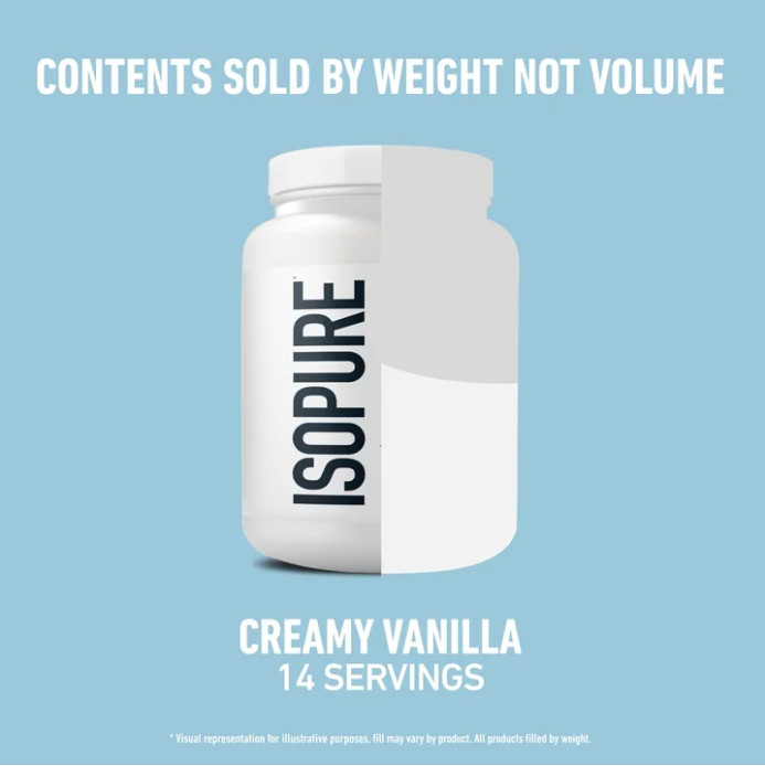 Isopure Zero Carb Whey Isolate, Creamy Vanilla, 14 Servings