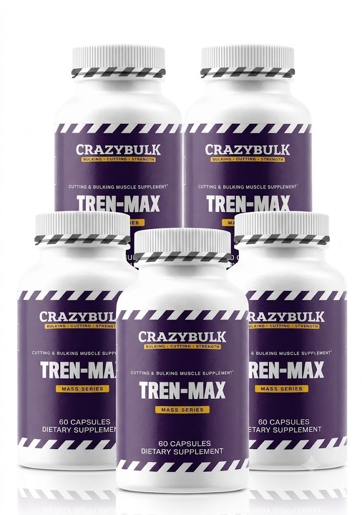 CRAZYBULK TREN-MAX | Natural Anabolic Body Building Supplement -60 Caps | Pack-5