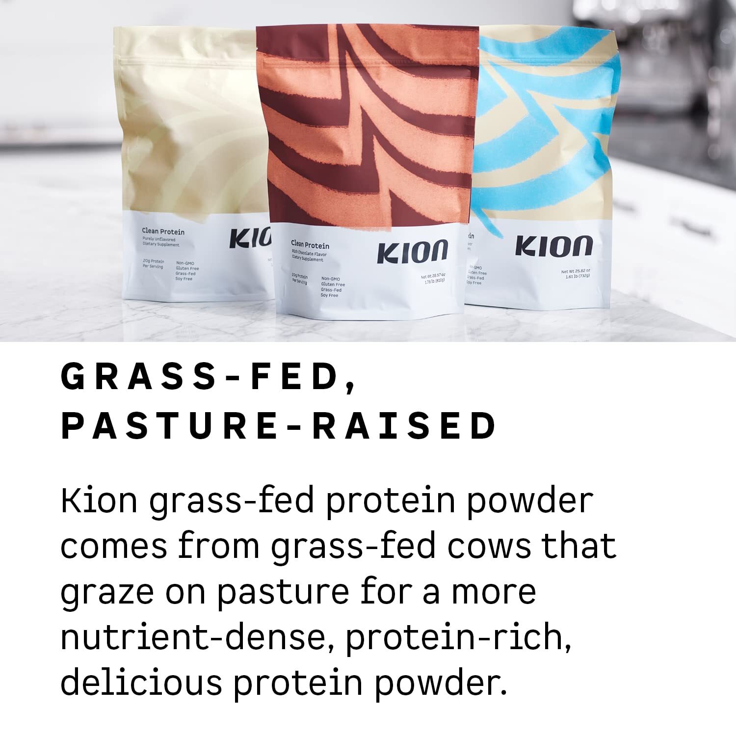 Kion Clean Protein Powder | 30 Servings Unflavored