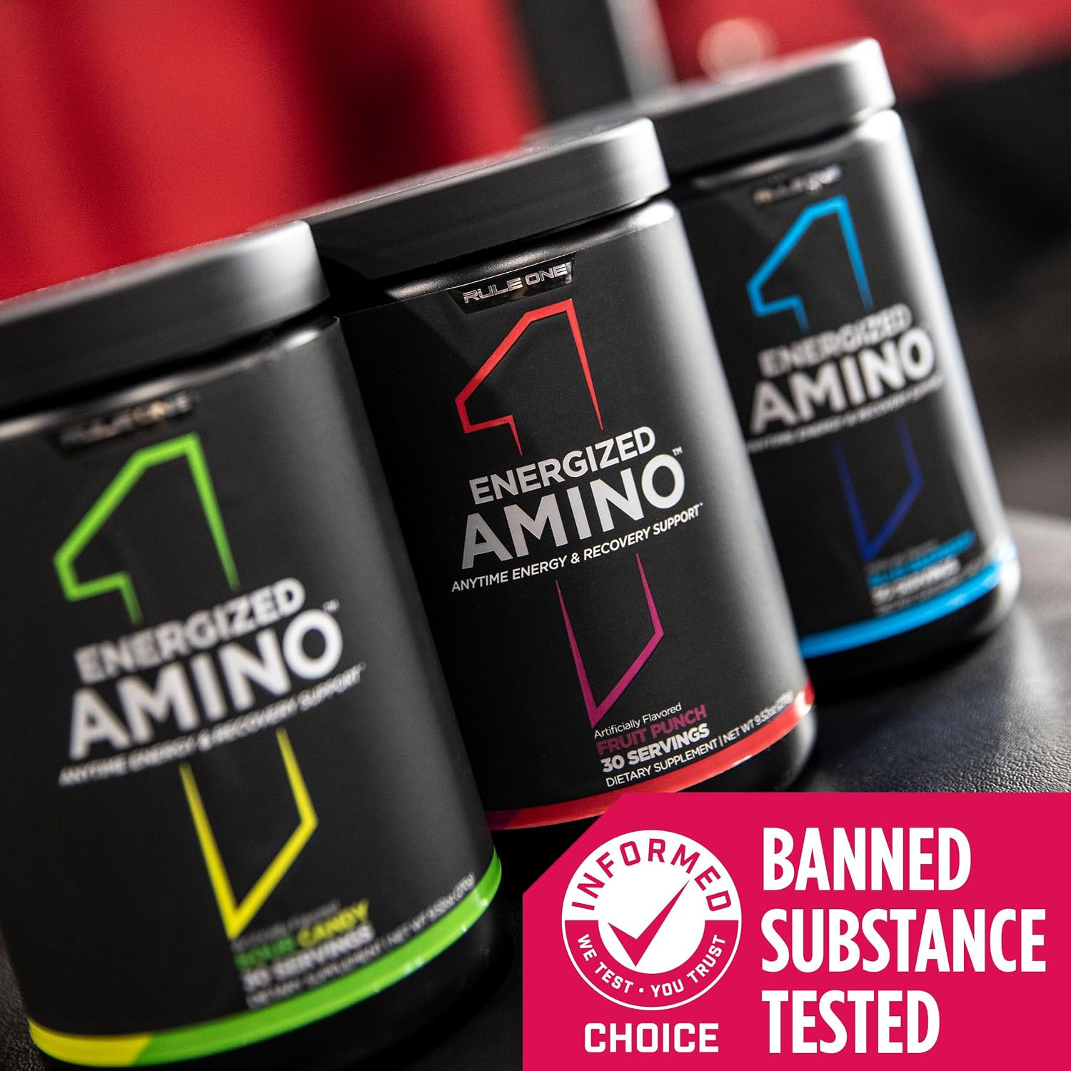 Rule 1 Energized Amino – Anytime Energy and Recovery Support with Bcaas, Glutami