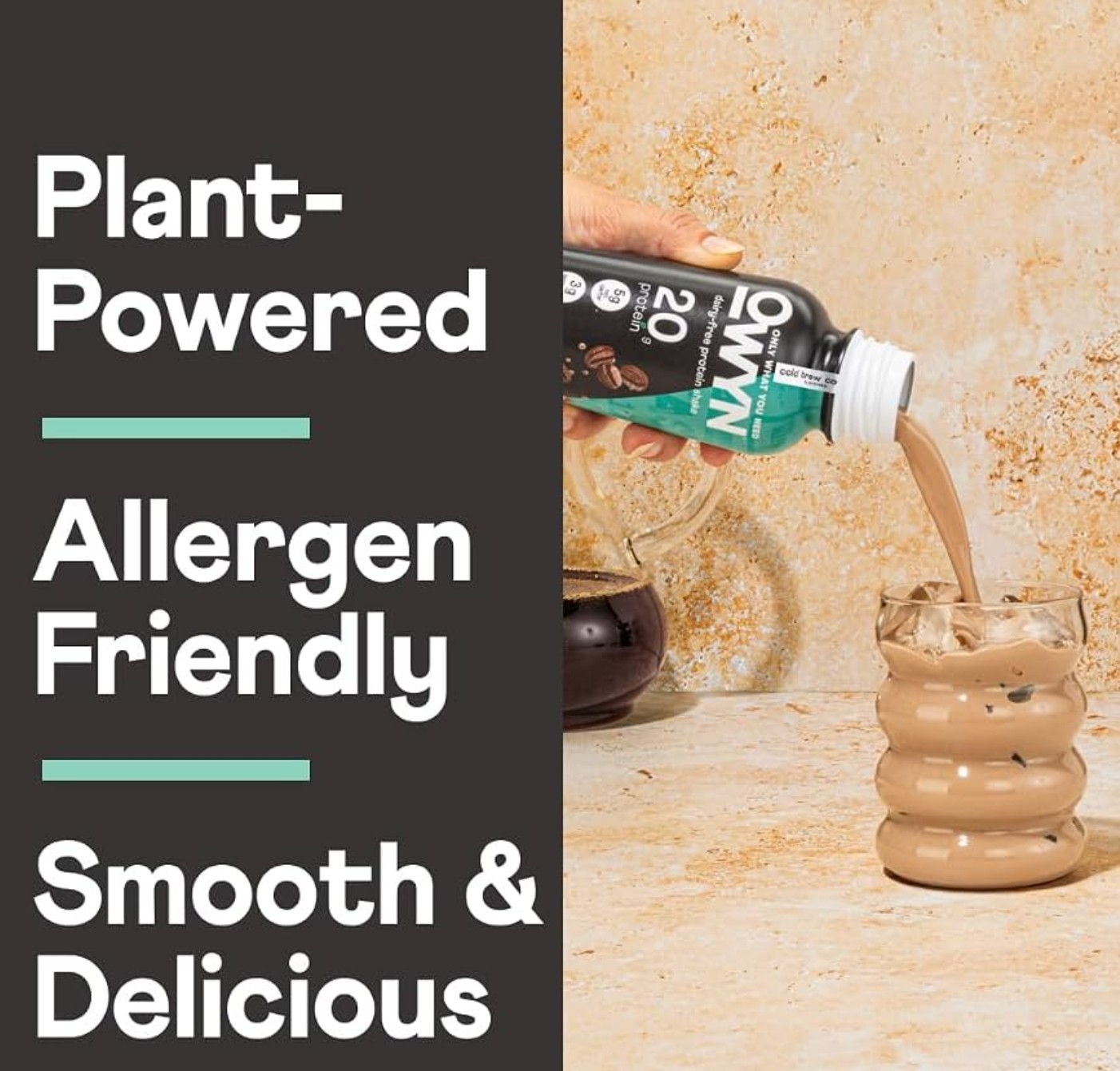 Owyn PLANT BASED PROTEIN 1lb (14 Servings) Natural Smooth Vanilla BEST BY 12/26