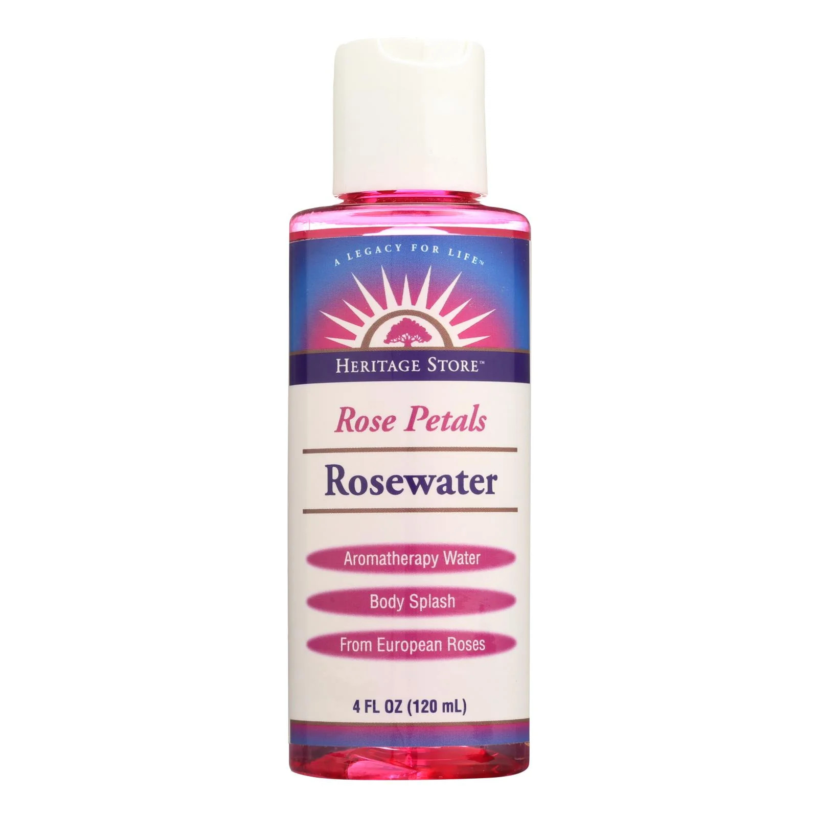 Heritage Products Rose Petals Rosewater – 4 Fl Oz.