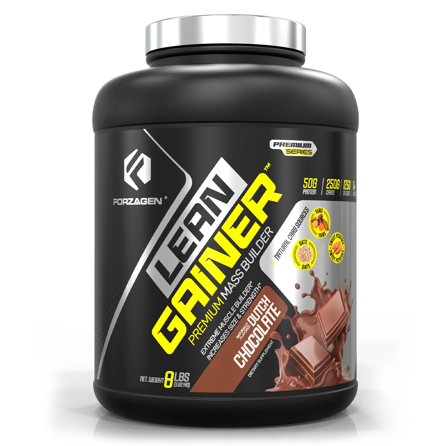 Lean Gainer Premium Mass Builder 8 Lbs, 2 Flavor Available, Natural Carb Source,