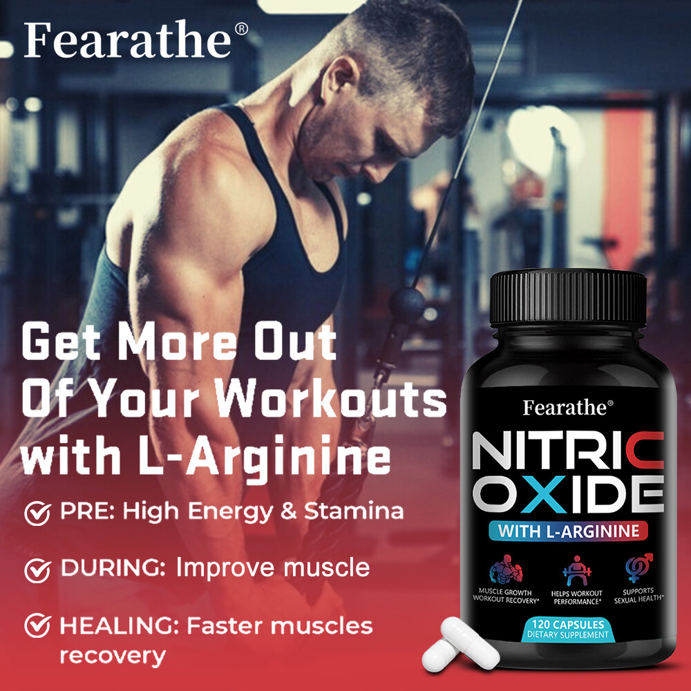 Extra Strength Nitric Oxide Supplement L Arginine 3X Strength Highest Potency
