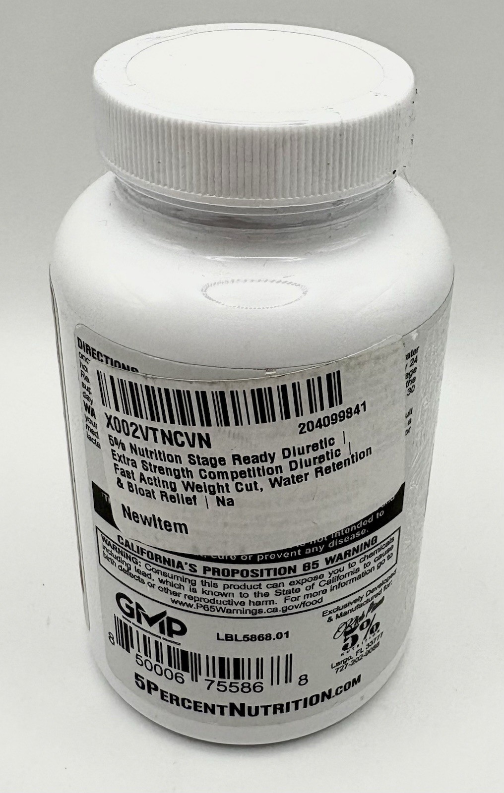 5% Nutrition – STAGE READY 60 Capsules Expires 6/2028