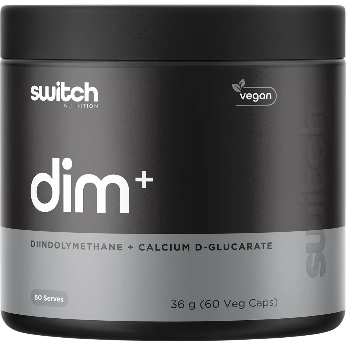 New Switch Nutrition DIM+ 60 Capsules Diindolylmethane+Calcium D-Glucarate