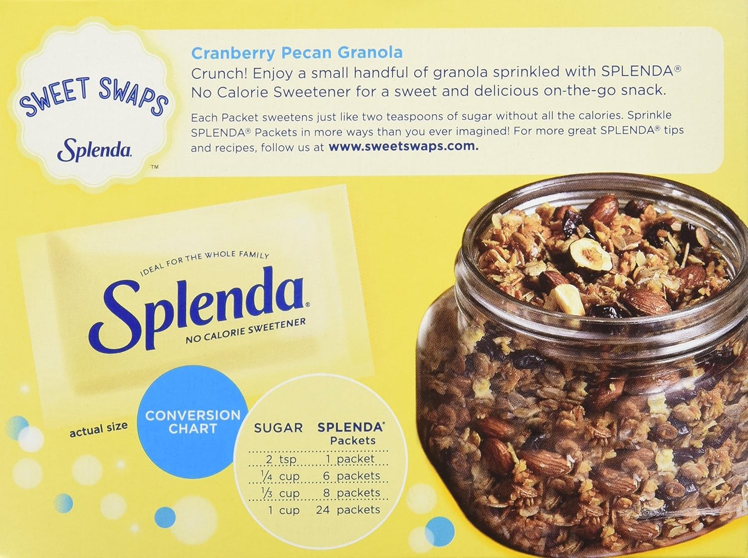 Splenda No-Calorie Sweetener Packets, 100 Count (Pack 100 of 12)