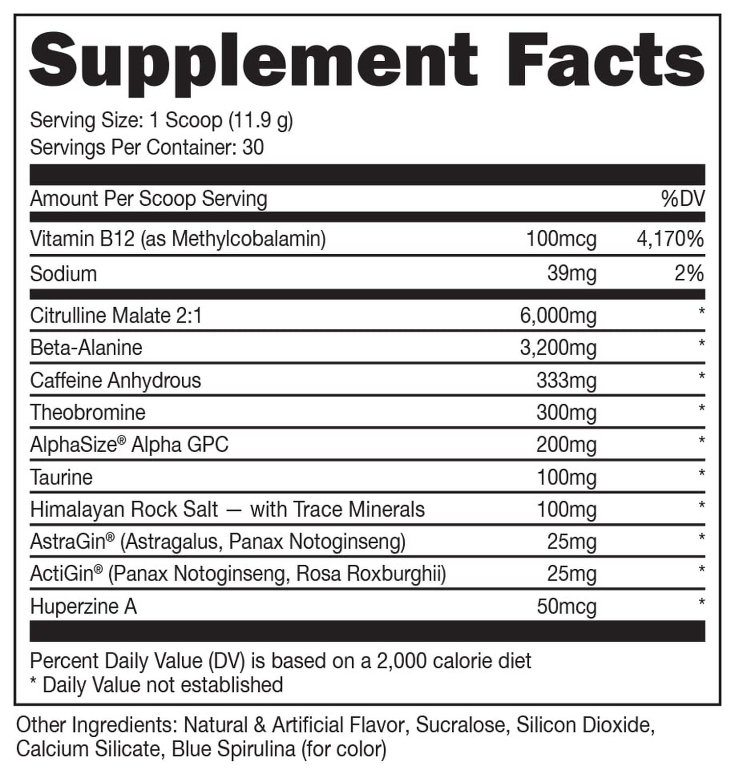 Bucked Up – Woke – HIGH STIM Pre Workout – Best Tasting – Focus Nootropic, Pu…