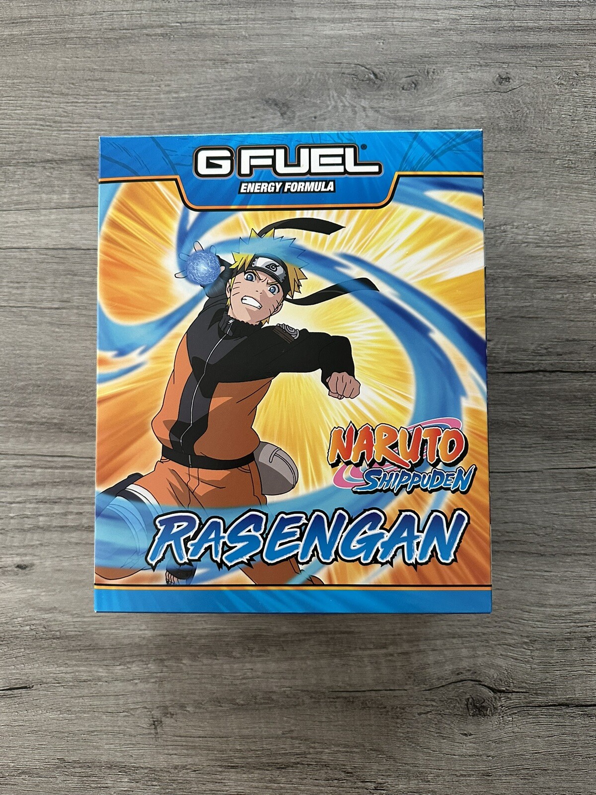 G Fuel Naruto vs Sasuke Rasengan Collector’s Box + Tall Metal Shaker Cup Sticker