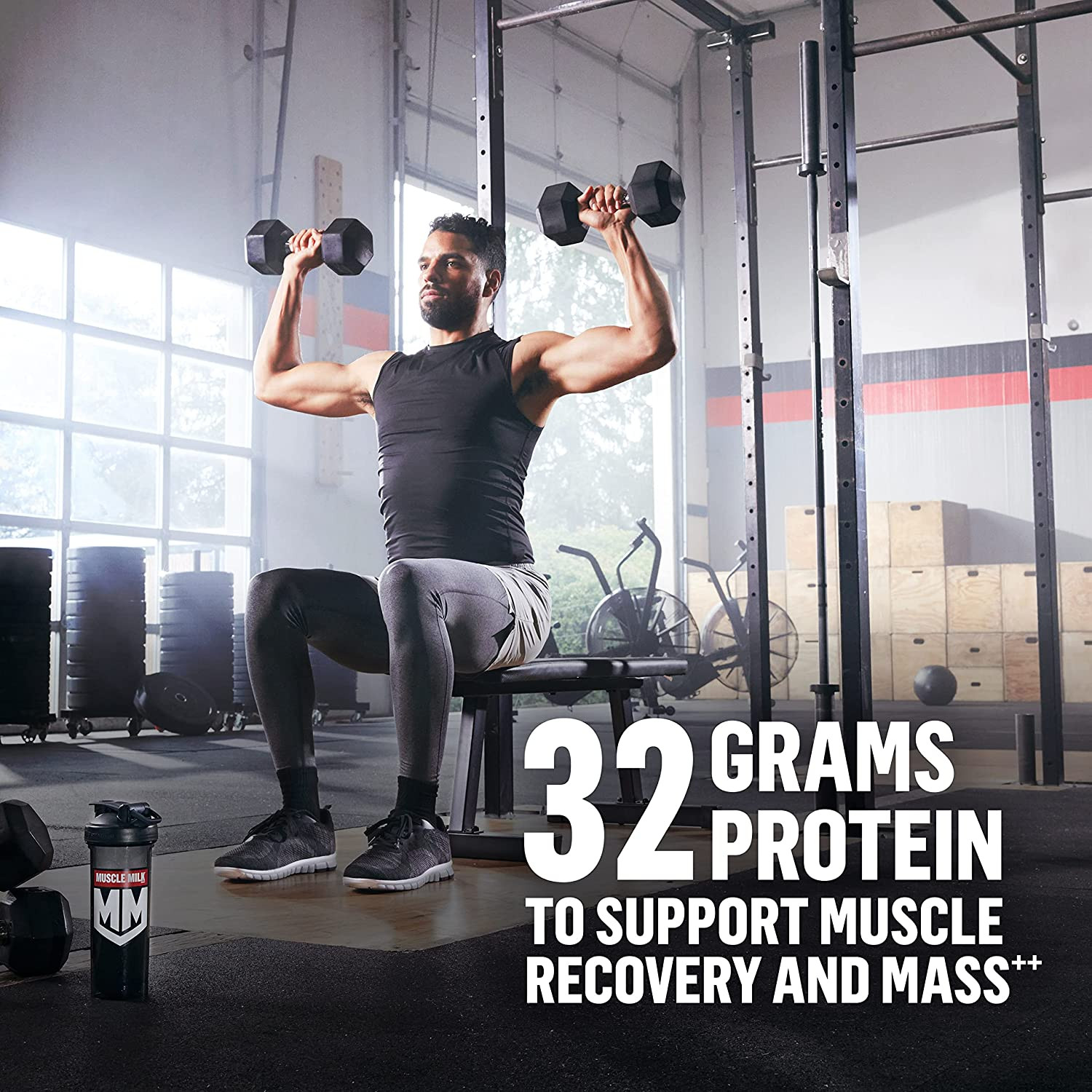 Muscle Milk Gainer Protein Powder, Chocolate, 32g Protein, 5 Pound