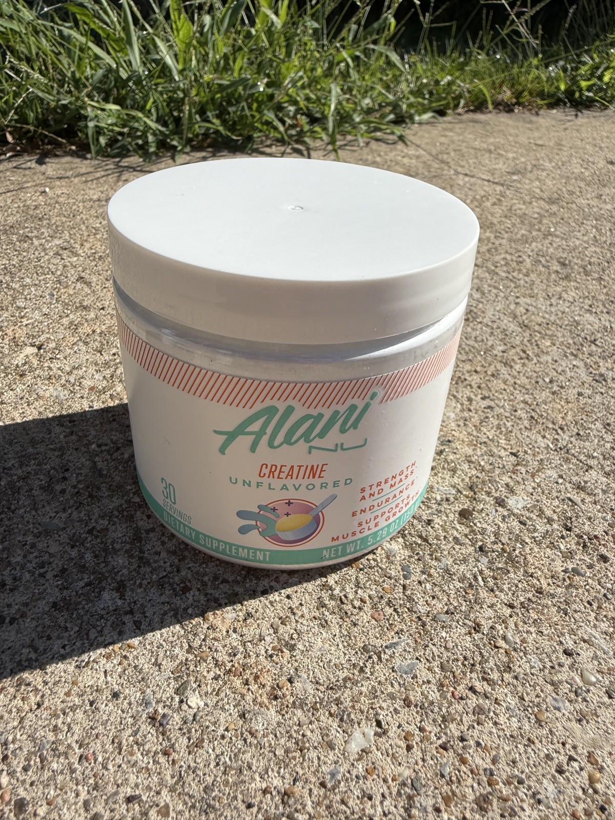 Alani Nu Creatine Monohydrate Powder Unflavored Creatine Powder 5.29oz 7/26