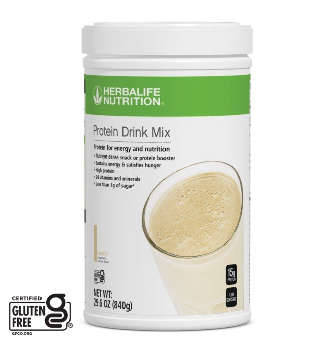 Herbalife Nutrition Vanilla Gluten-Free Protein Drink Mix Powder 29.6 oz