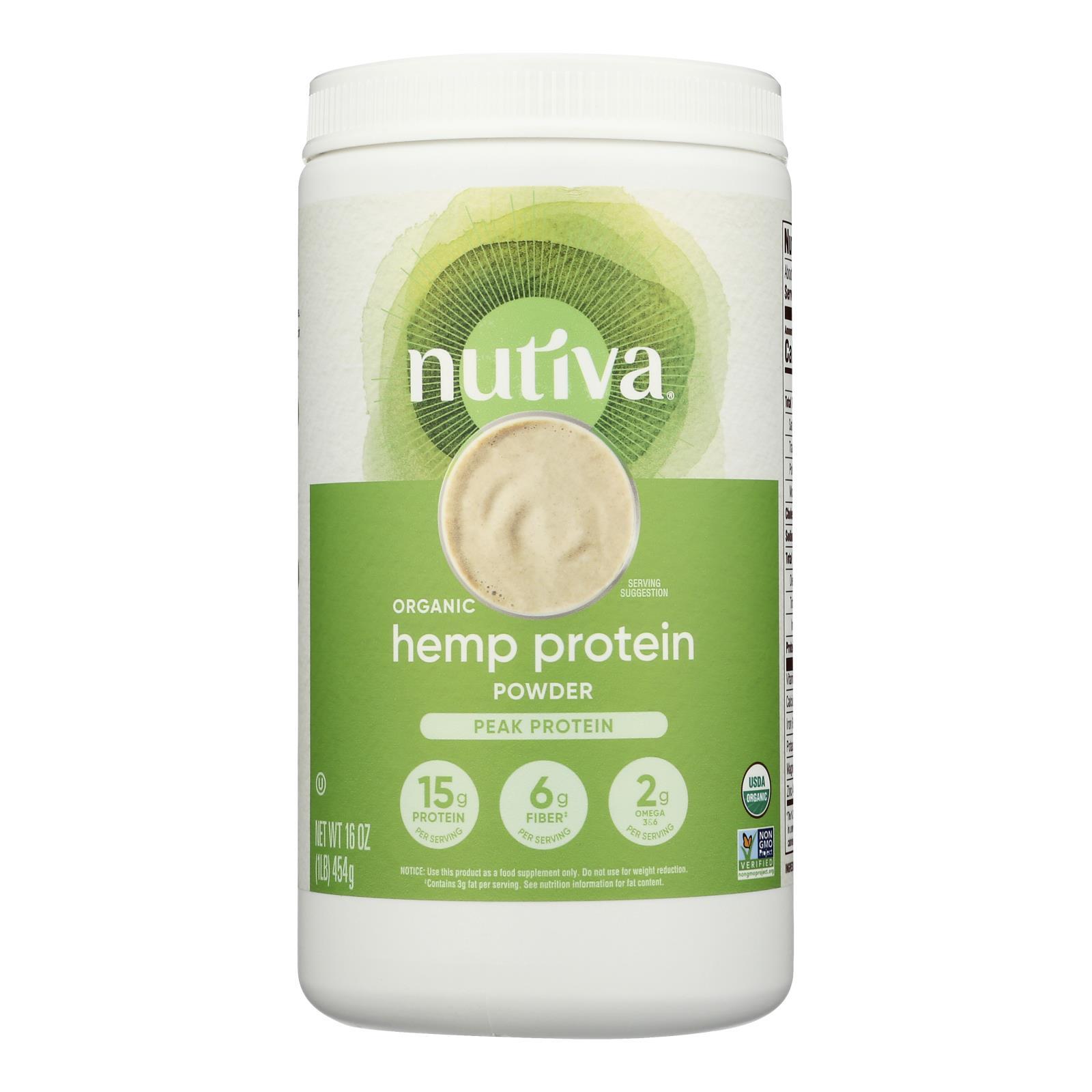 Nutiva Hemp Protein 15g 16oz (Pack of 3)