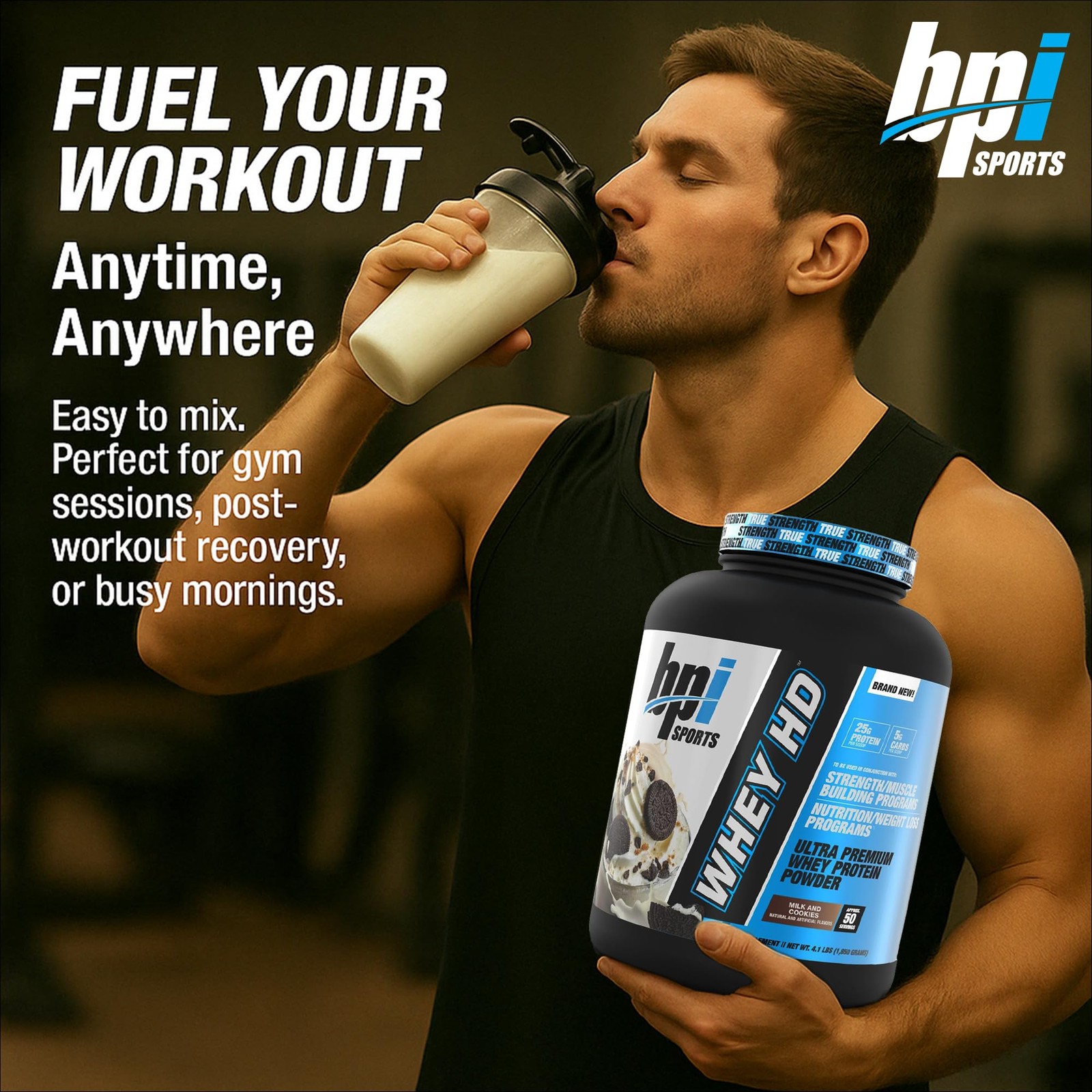Bpi Sports Whey Hd Ultra Premium Protein Powder Isolate Workout Whey Protein