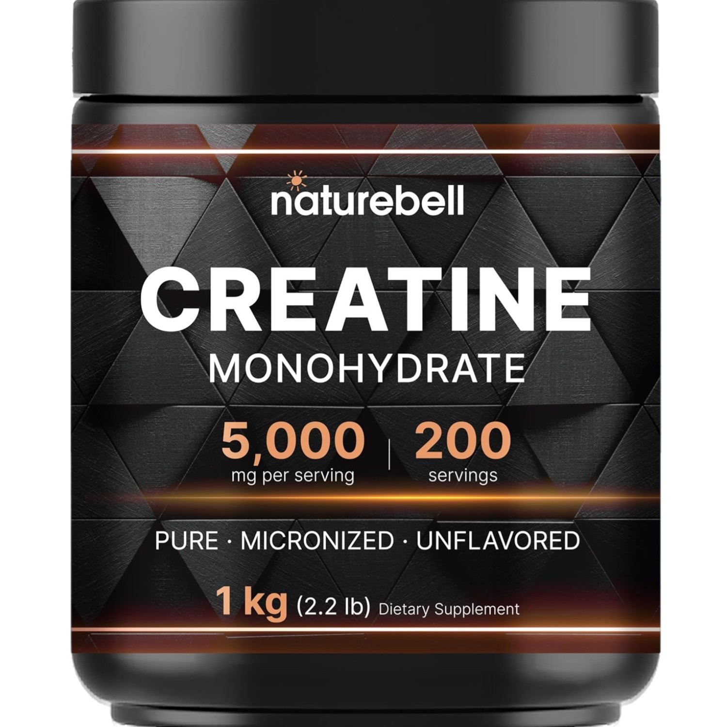 Creatine Monohydrate Powder 1,000g, 5,000mg Per Serving, 200 Servings 2.2 lb …