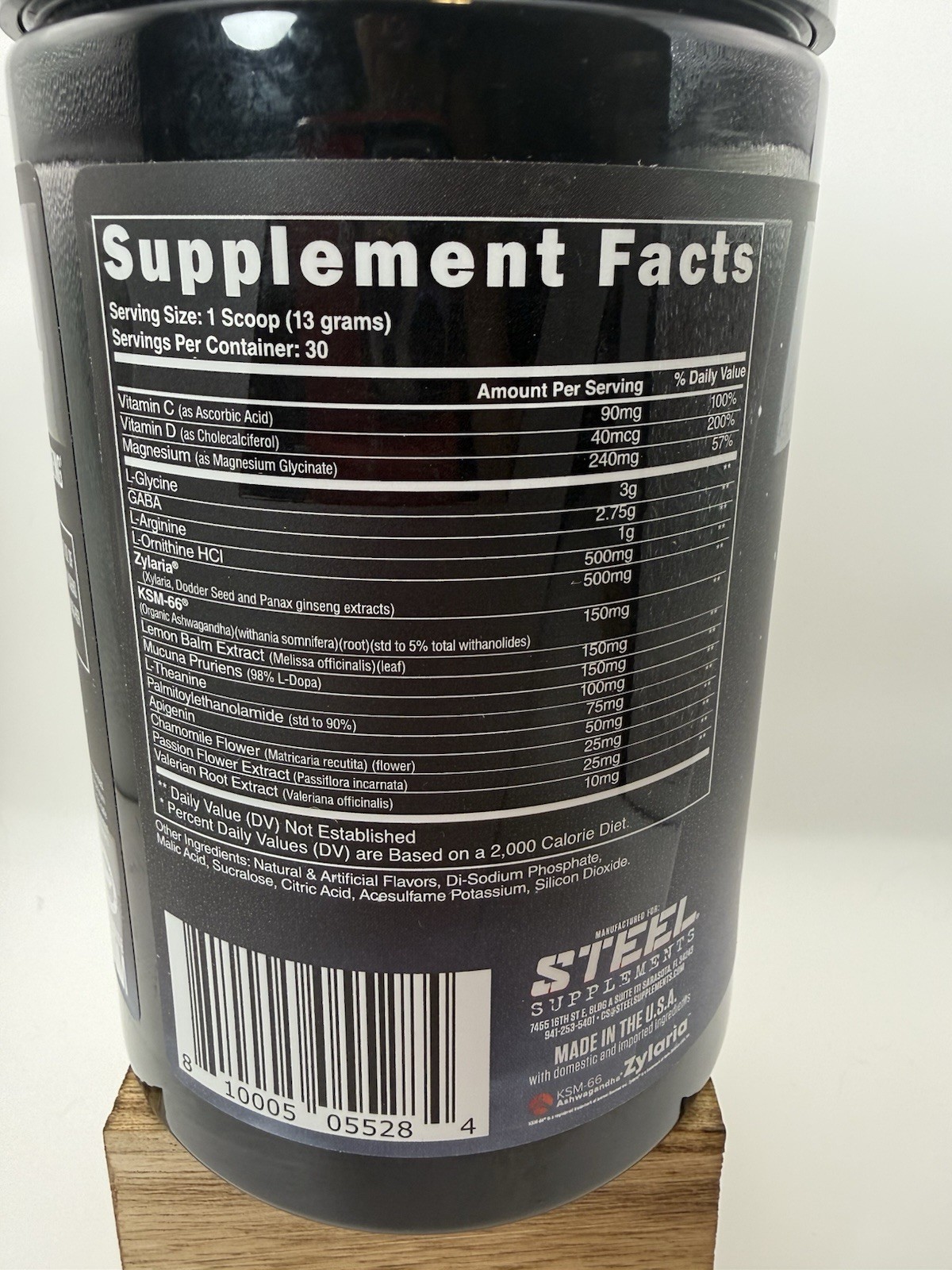 STEEL RESTED-AF. Lemon Ginger. 30 Servings.