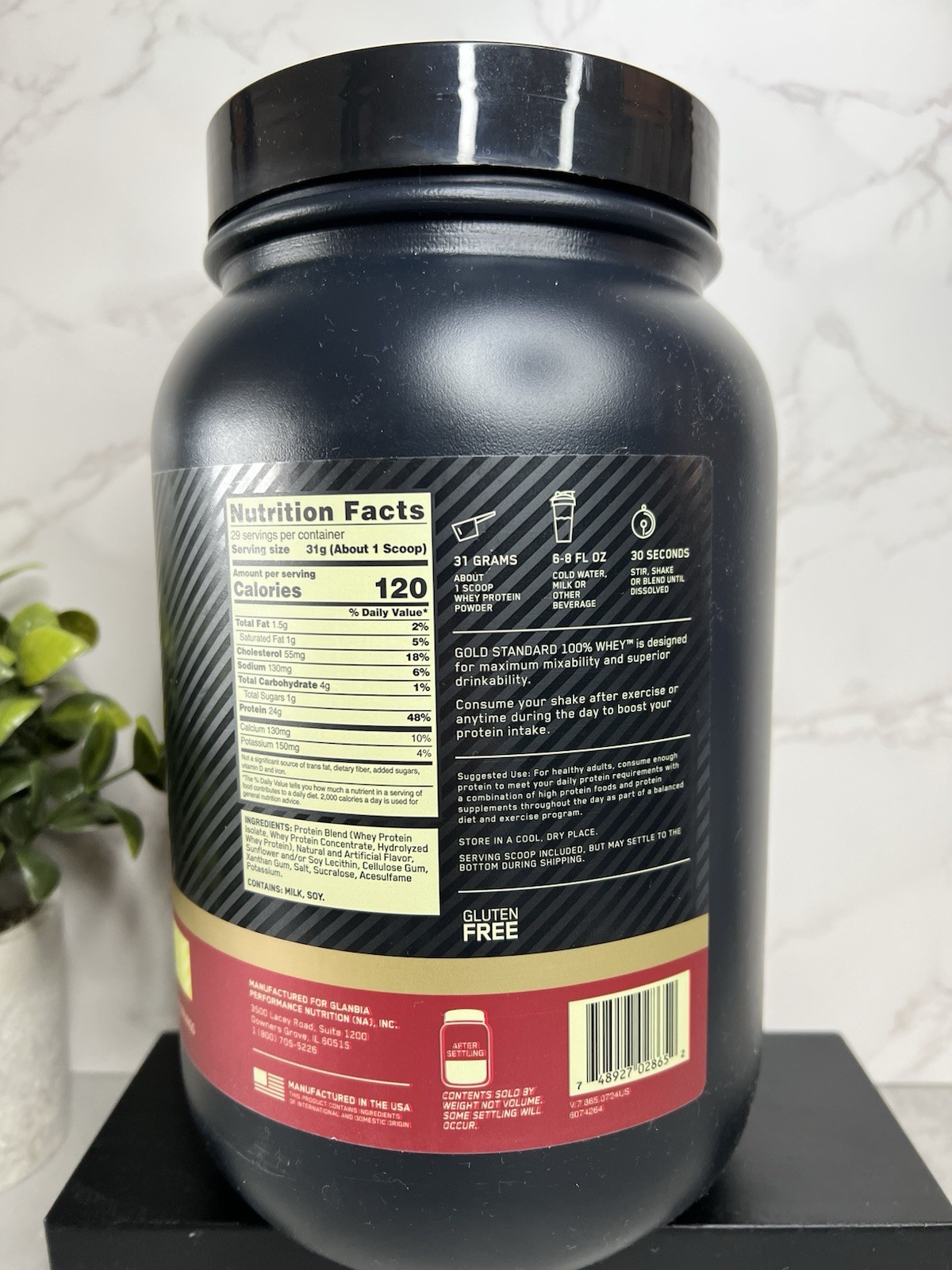 Optimum Nutrition Gold Standard 100% Whey Vanilla 31.7oz Exp 02/28