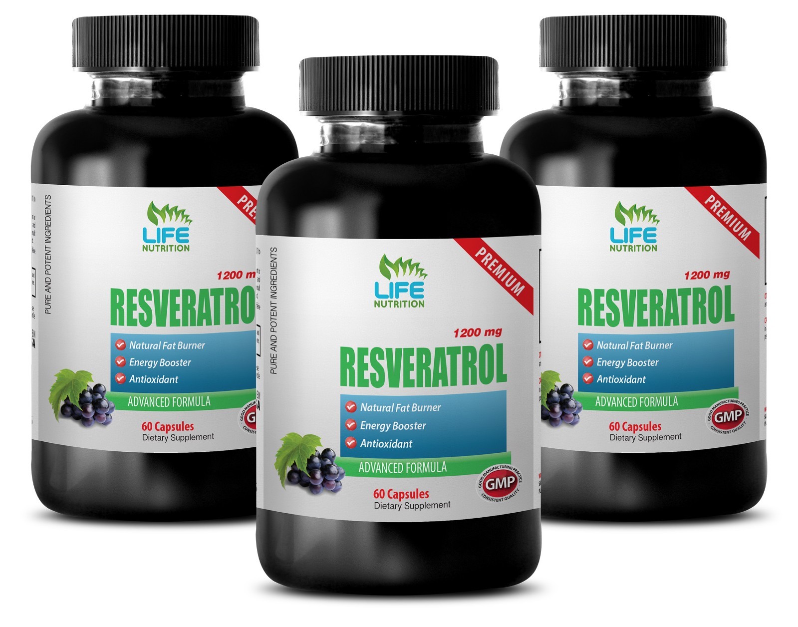 Resveratrol 1000 60 – Resveratrol Complex 1200mg – Metabolic Nutrition Caps 3B