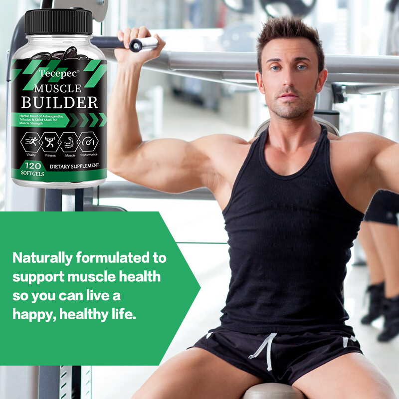 Muscle Builder, Testosterone Booster & Muscle Gain, Energy Capsules