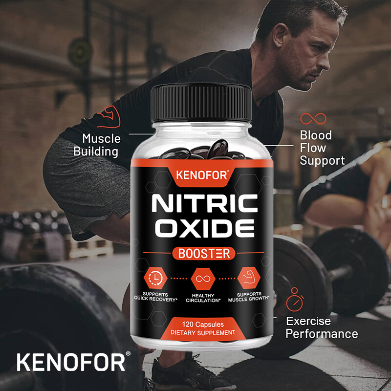 Nitric Oxide Booster L-Arginine, L-Taurine 60/120 Caps Sexual Health Support