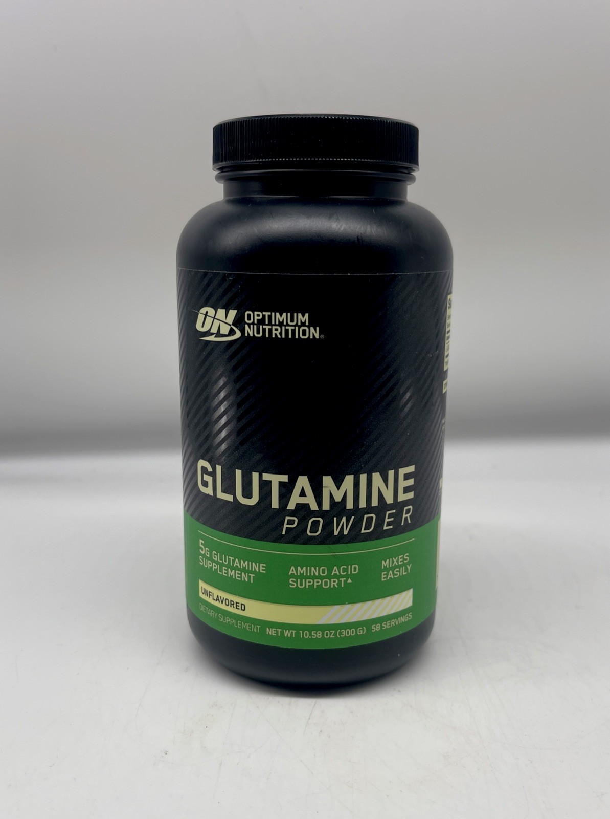 Optimum Nutrition Glutamine Powder Unflavored 10.58 oz 300 g Exp 05 12 2028