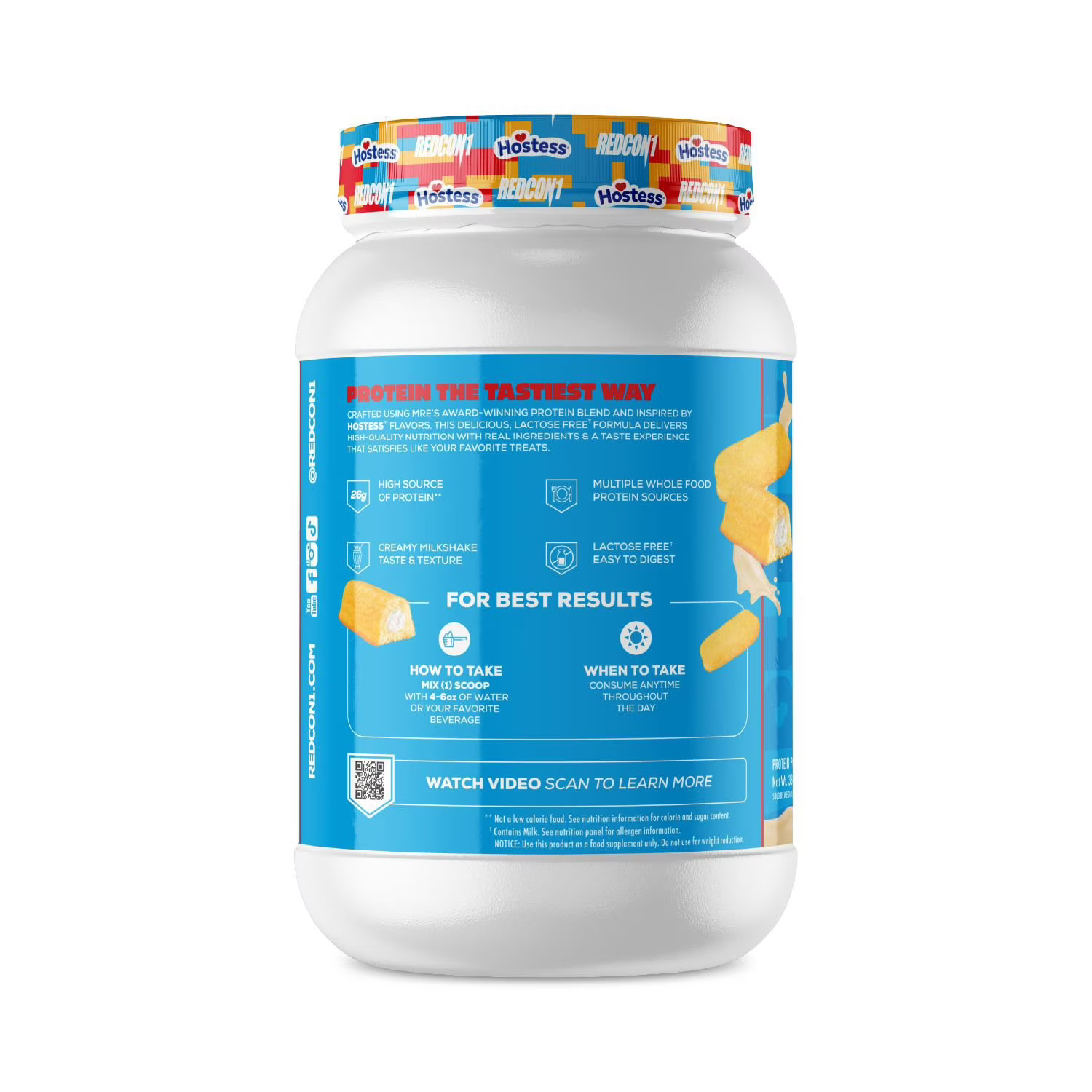 Redcon1 MRE Lite Whole Food Protein Powder, Hostess Twinkies, 2.14 Pounds