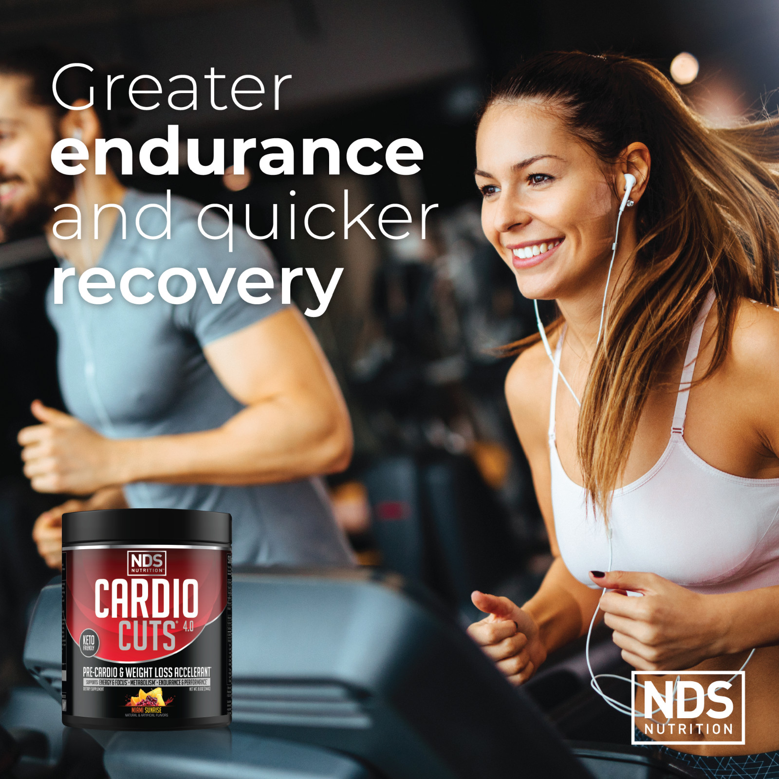 CARDIO CUTS 4.0 – Pre-Cardio / Weight Loss Drink Mix – Miami Sunrise (40 Serve)
