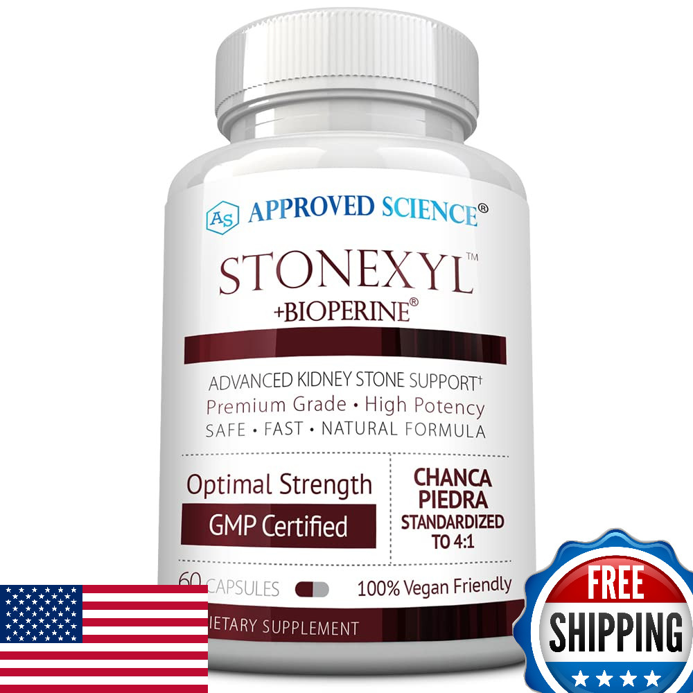 Approved Science Stonexyl – Kidney Stone Herbal Support – 60 Capsules
