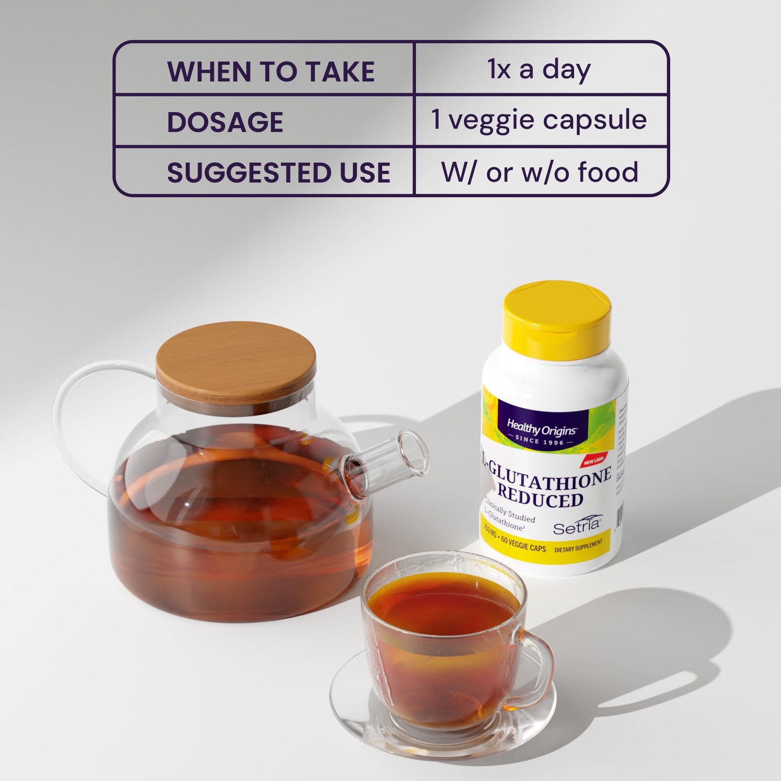 Healthy Origins L-Glutathione 250 mg