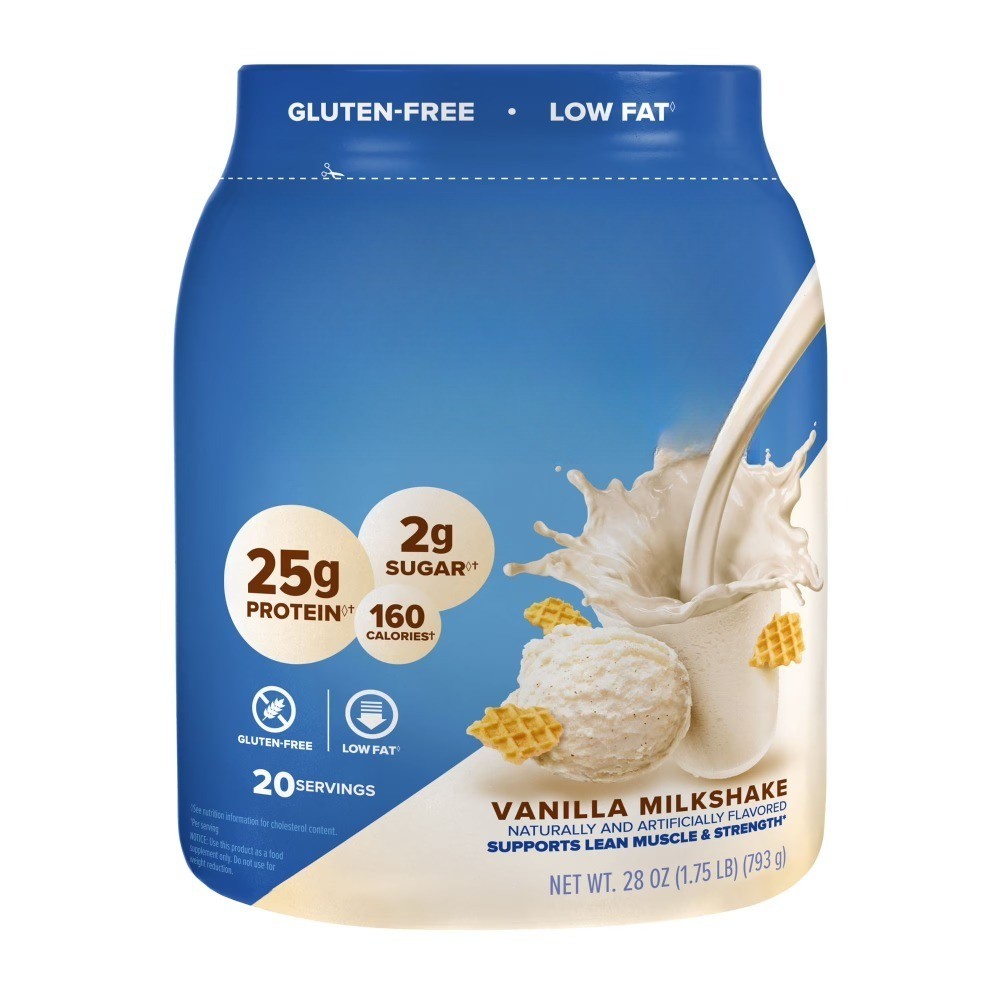 100% Whey Protein Powder, Vanilla Cream, 25g Protein, 1.75 lbs
