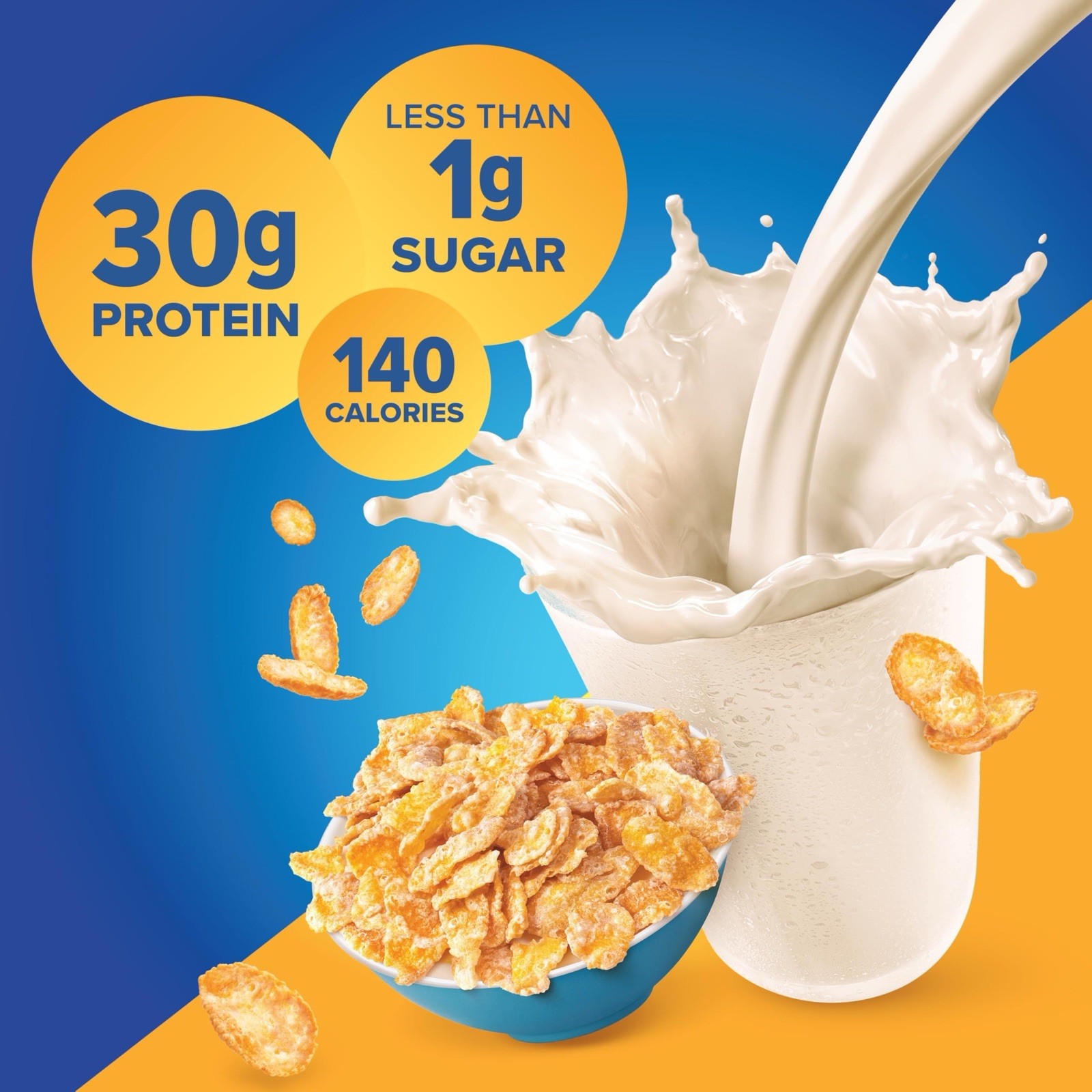 *•New•*Pure Protein Frosted Cereal 🥣 Protein Shake, 11 oz Bottles, (Pack of 12)