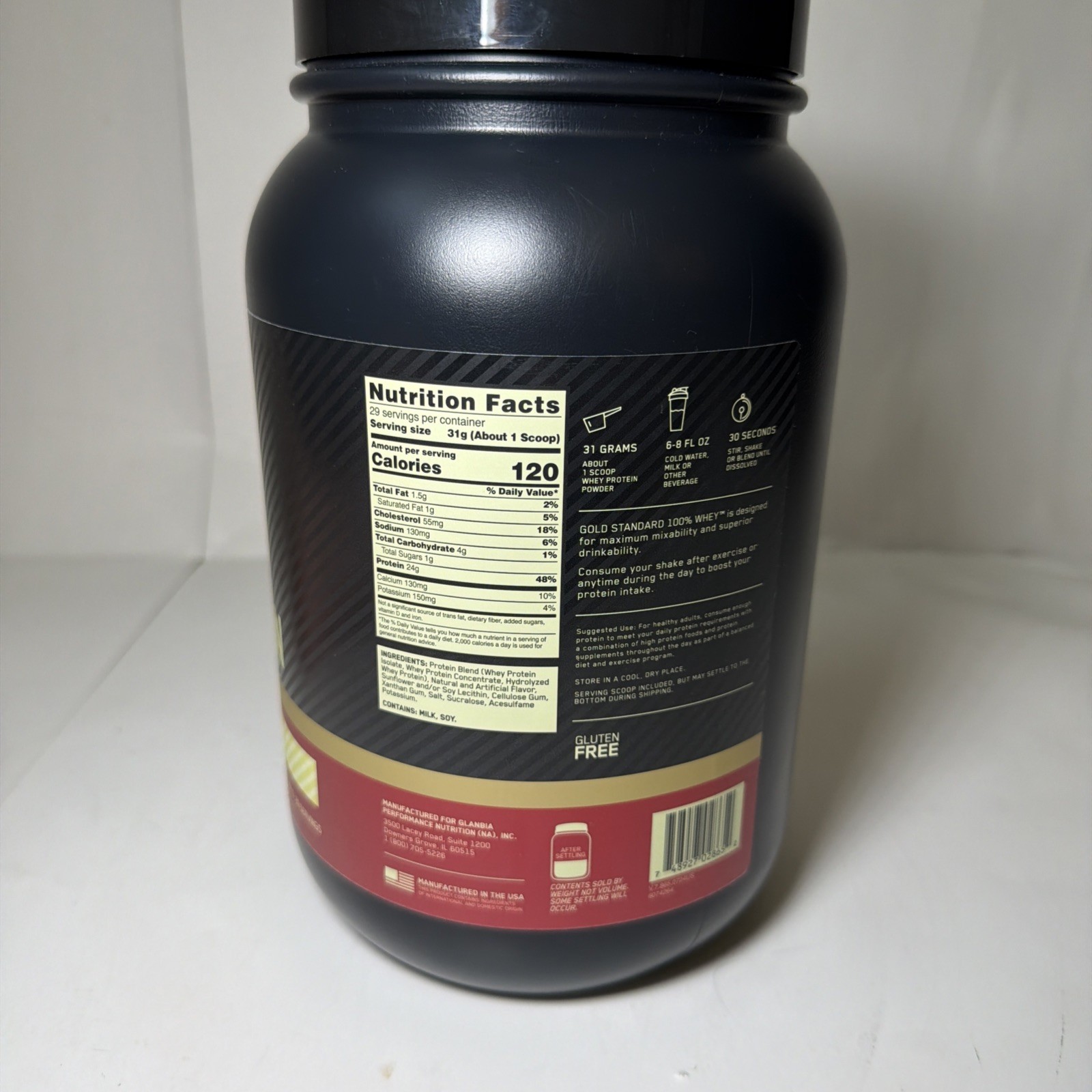 Optimum Nutrition Gold Standard Whey Protein Vanilla Ice Cream 2 lb